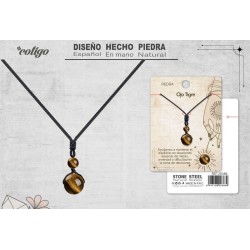 Colgante De Ojo De Tigre De Bola 14 mm